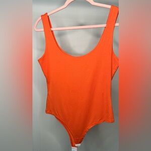 Venti 6 Orange Scoop Neck Bodysuit – Sizes S & L – NWT